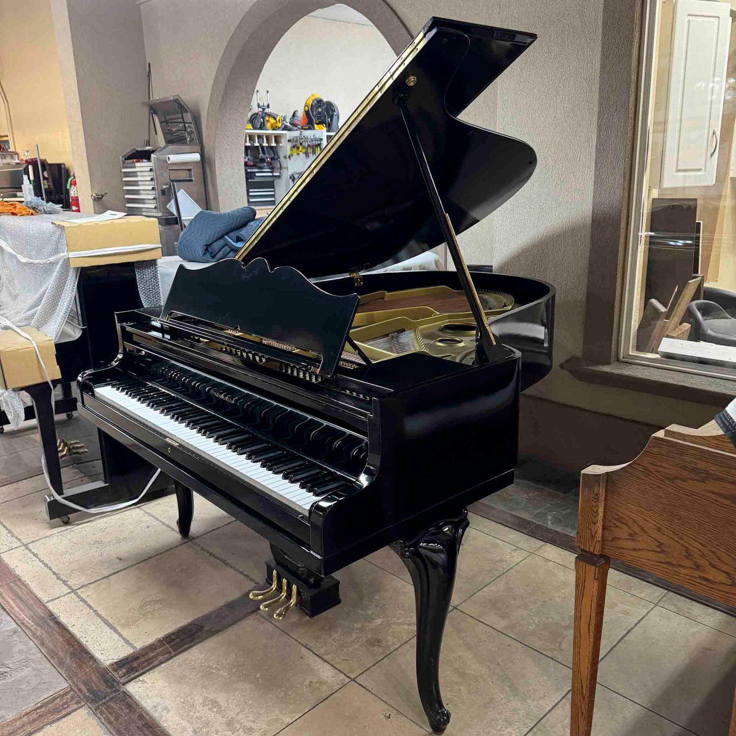 HEIRLOOM RESTORATION 1920 Kimball 5'7" Polished Black Commissioned Grand Piano