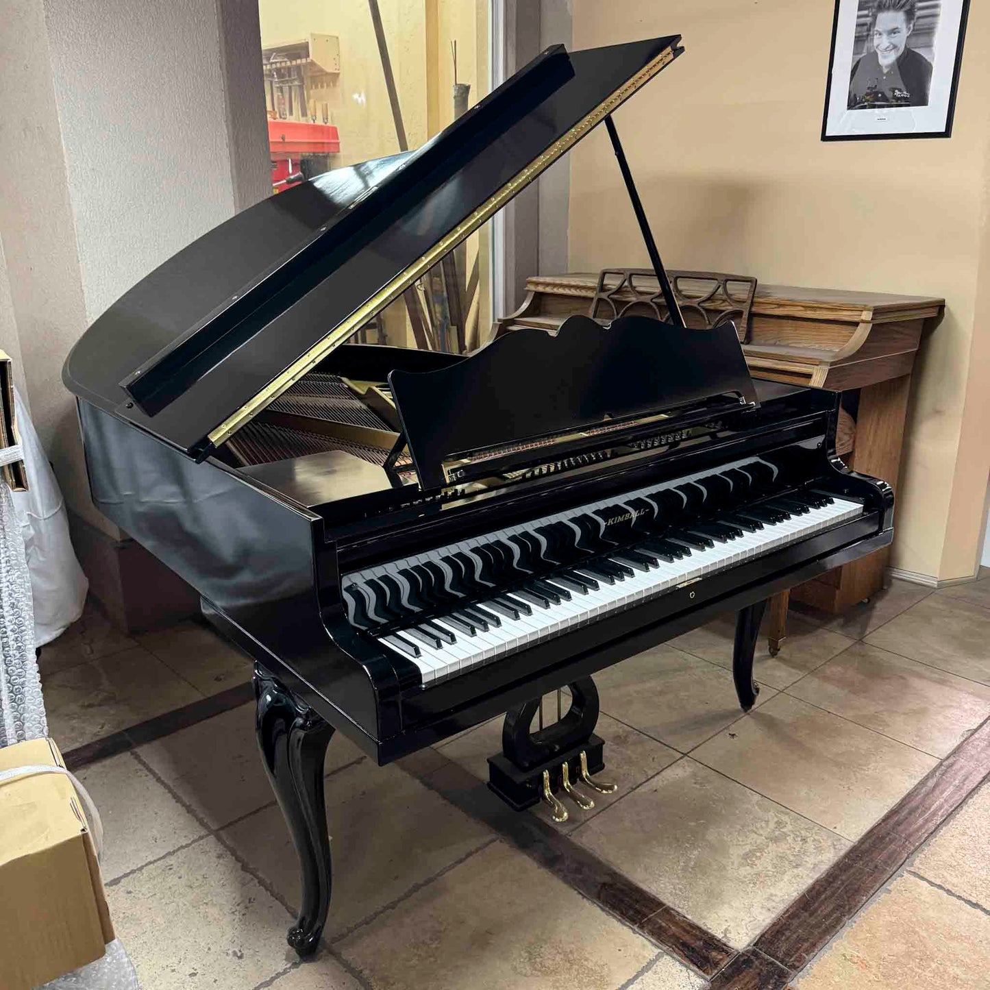 HEIRLOOM RESTORATION 1920 Kimball 5'7" Polished Black Commissioned Grand Piano