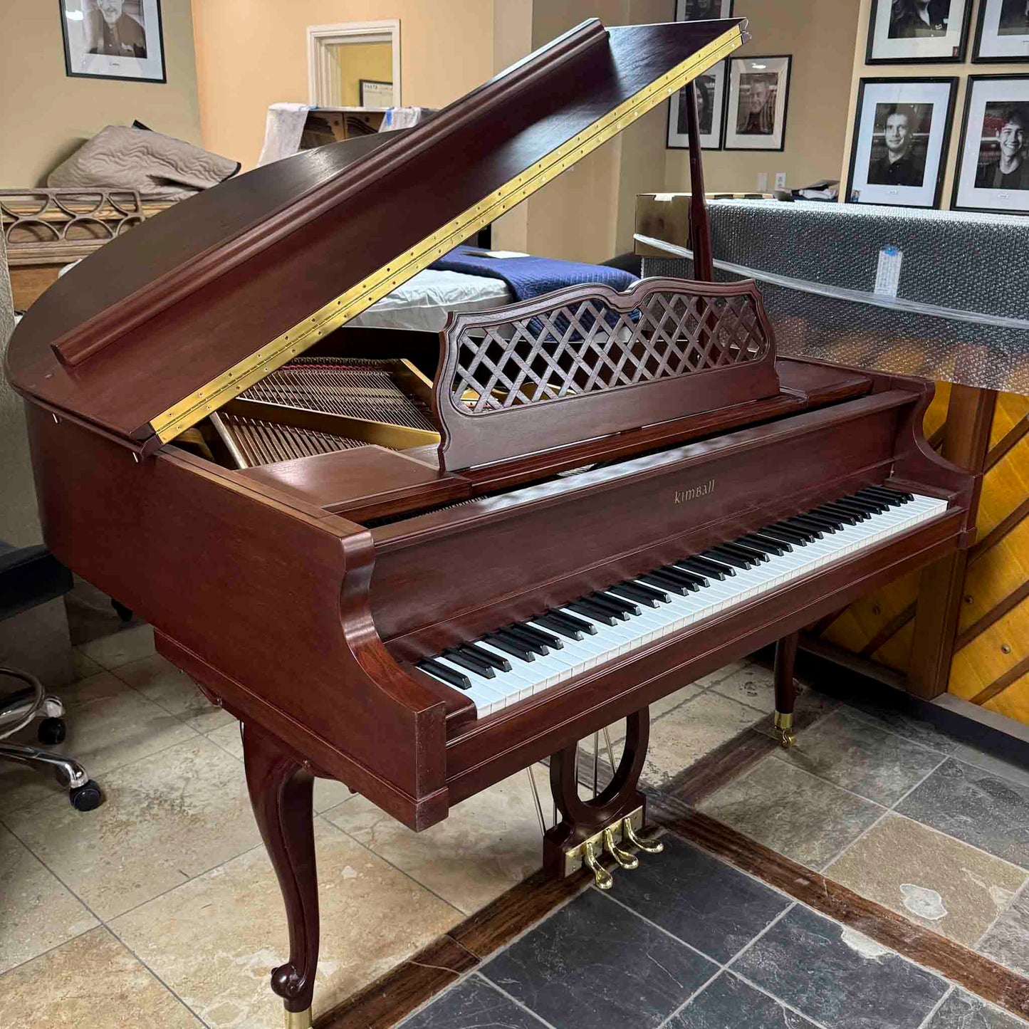 HEIRLOOM RESTORATION 1976 Kimball 4'10" Wood Finish Commissioned Baby Grand Piano