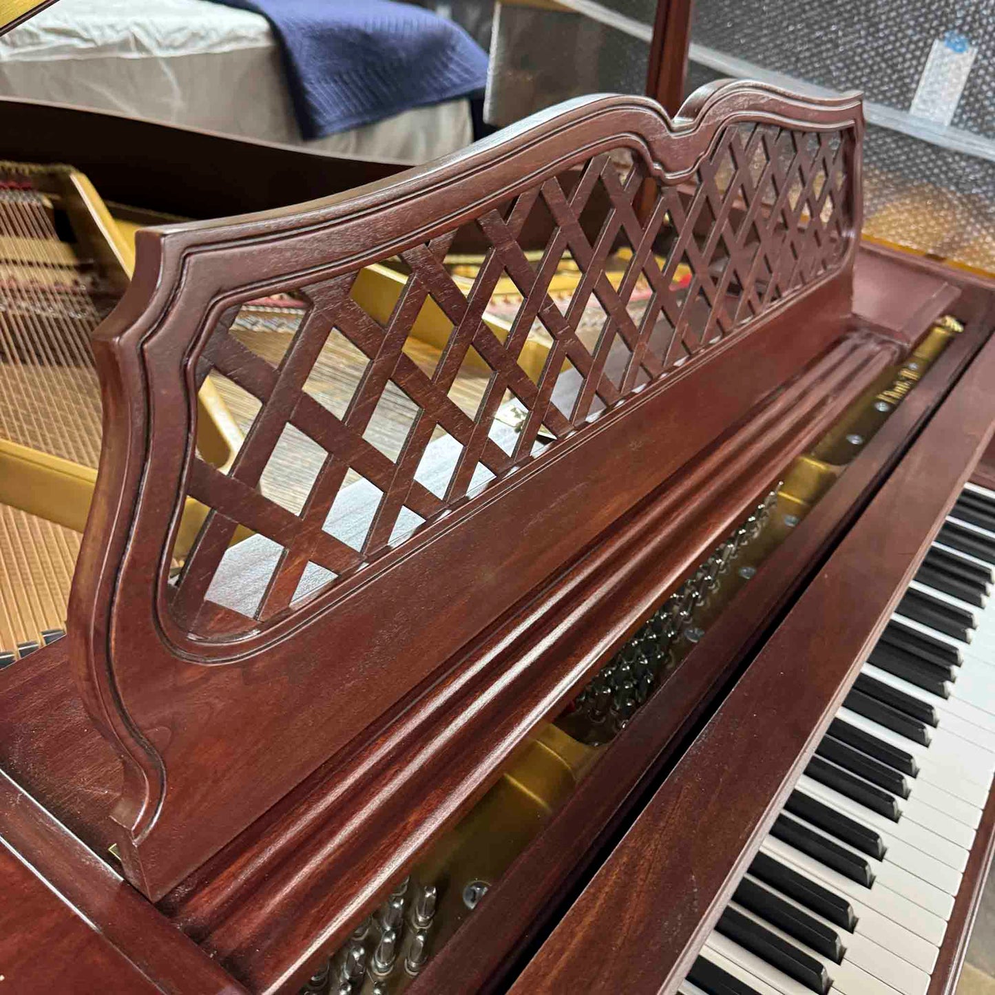 HEIRLOOM RESTORATION 1976 Kimball 4'10" Wood Finish Commissioned Baby Grand Piano