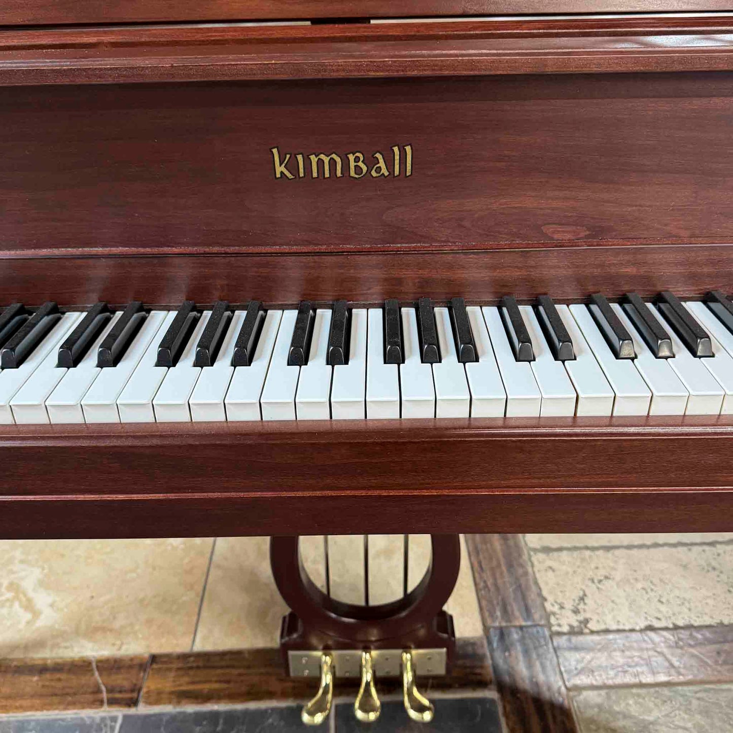 HEIRLOOM RESTORATION 1976 Kimball 4'10" Wood Finish Commissioned Baby Grand Piano