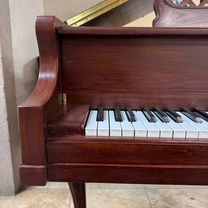 HEIRLOOM RESTORATION 1976 Kimball 4'10" Wood Finish Commissioned Baby Grand Piano