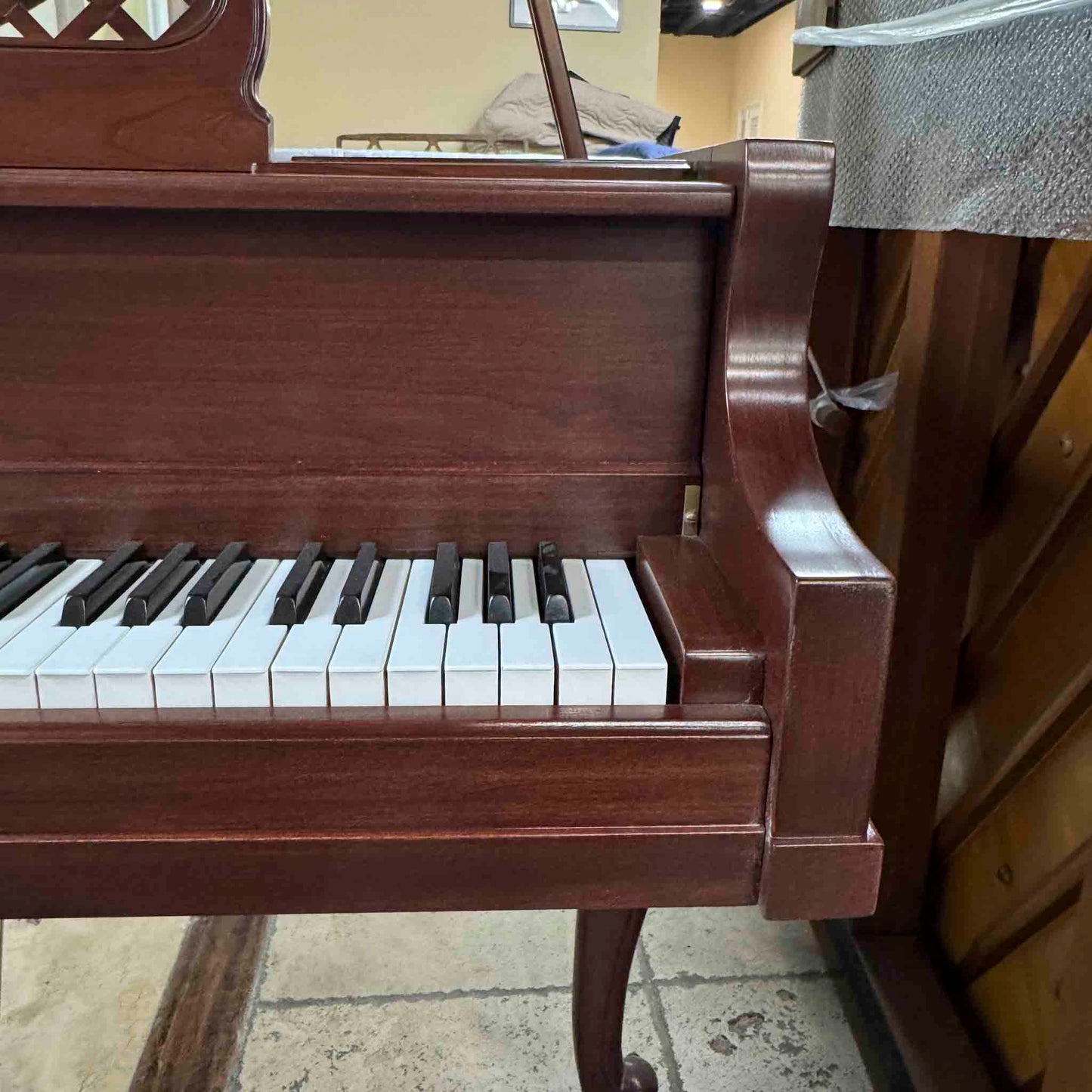 HEIRLOOM RESTORATION 1976 Kimball 4'10" Wood Finish Commissioned Baby Grand Piano