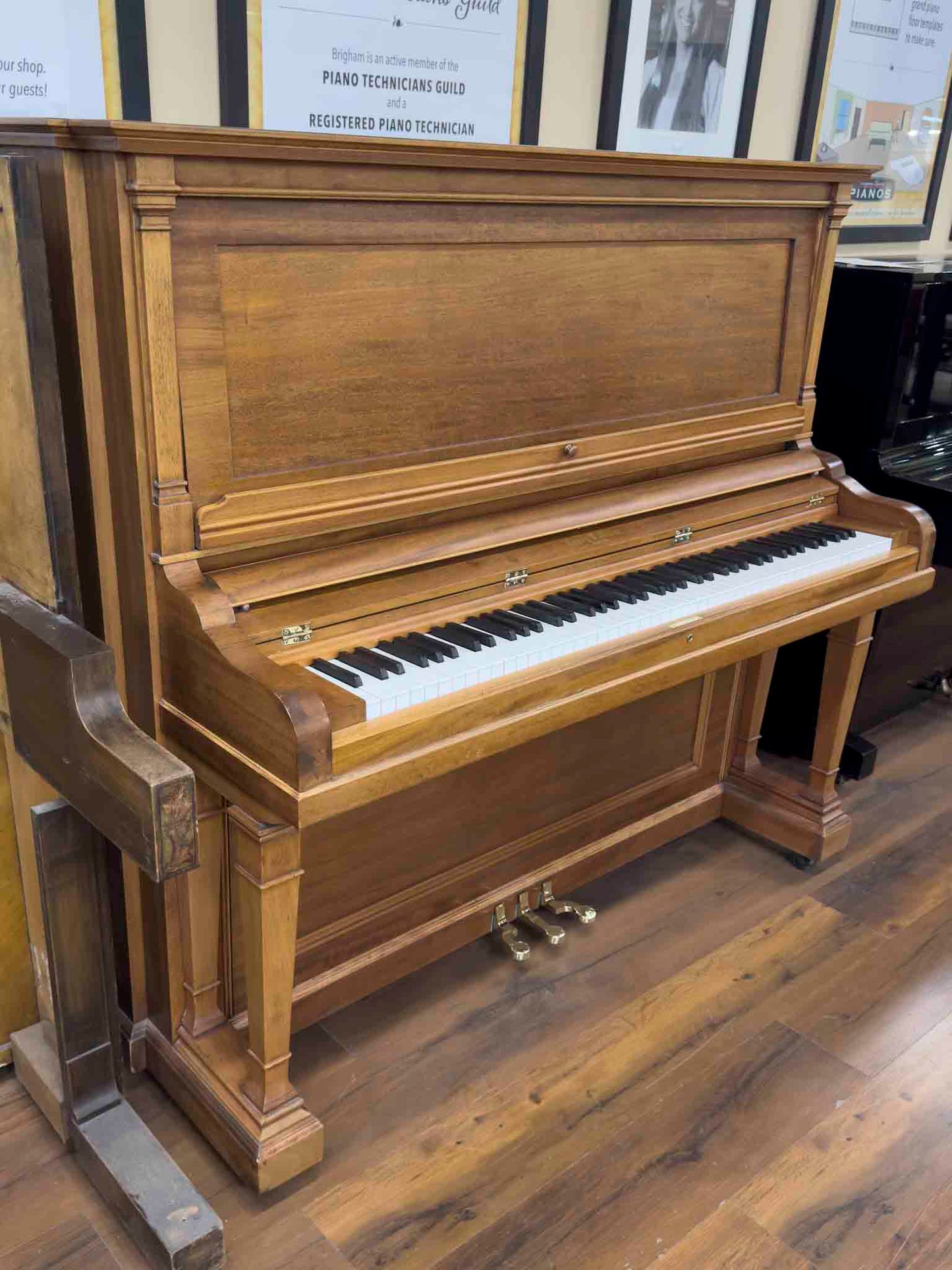 CURRENT SHOP WORK 1911 Henry F. Miller 55" Wood Finish Commissioned Upright Piano
