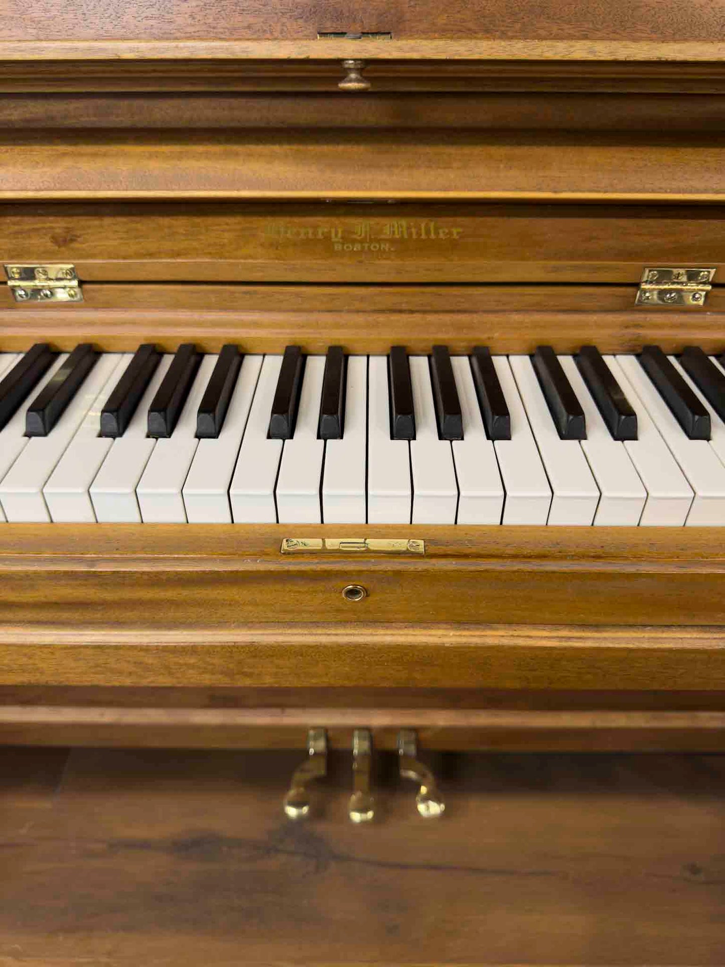 CURRENT SHOP WORK 1911 Henry F. Miller 55" Wood Finish Commissioned Upright Piano