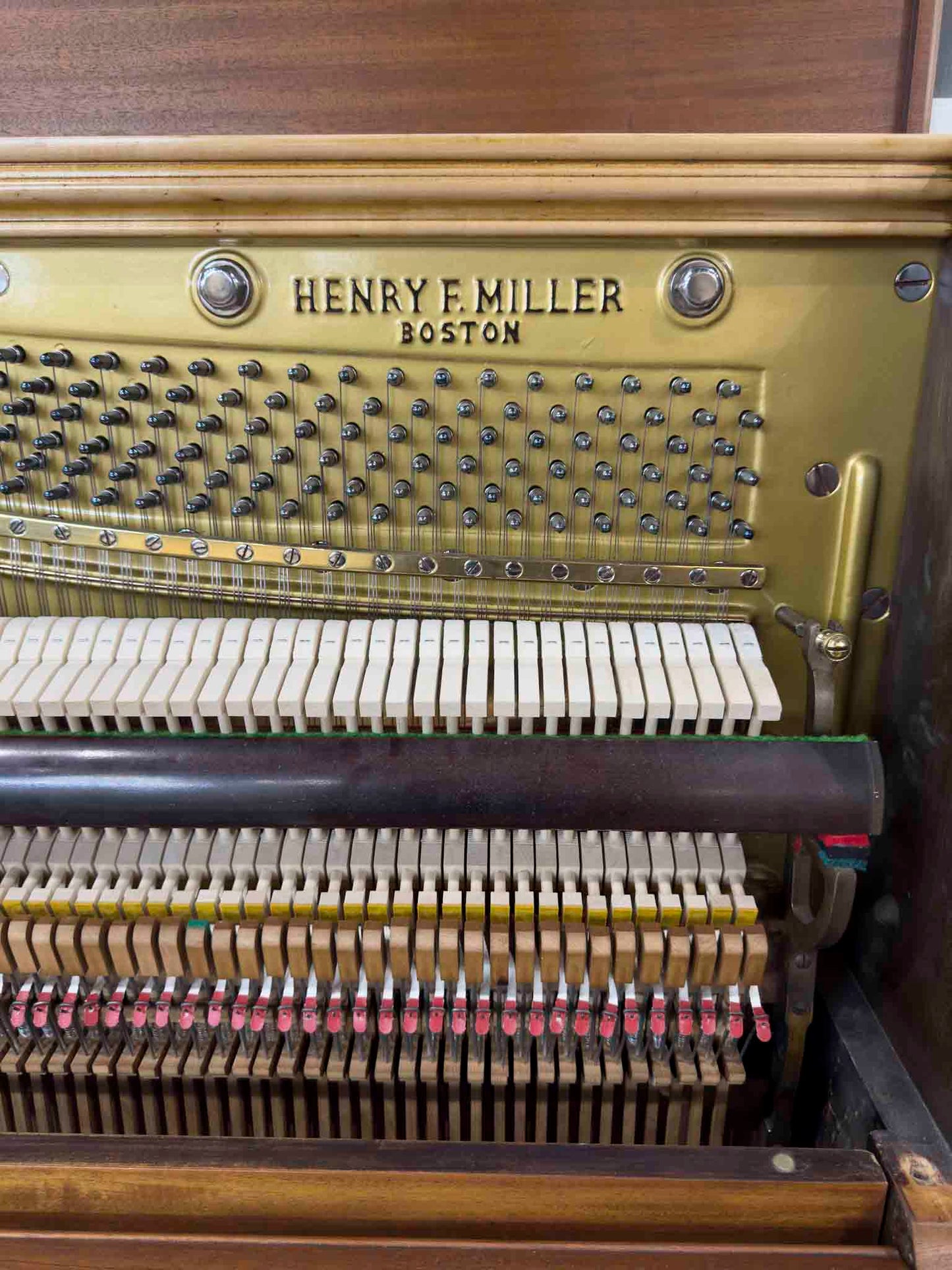 CURRENT SHOP WORK 1911 Henry F. Miller 55" Wood Finish Commissioned Upright Piano
