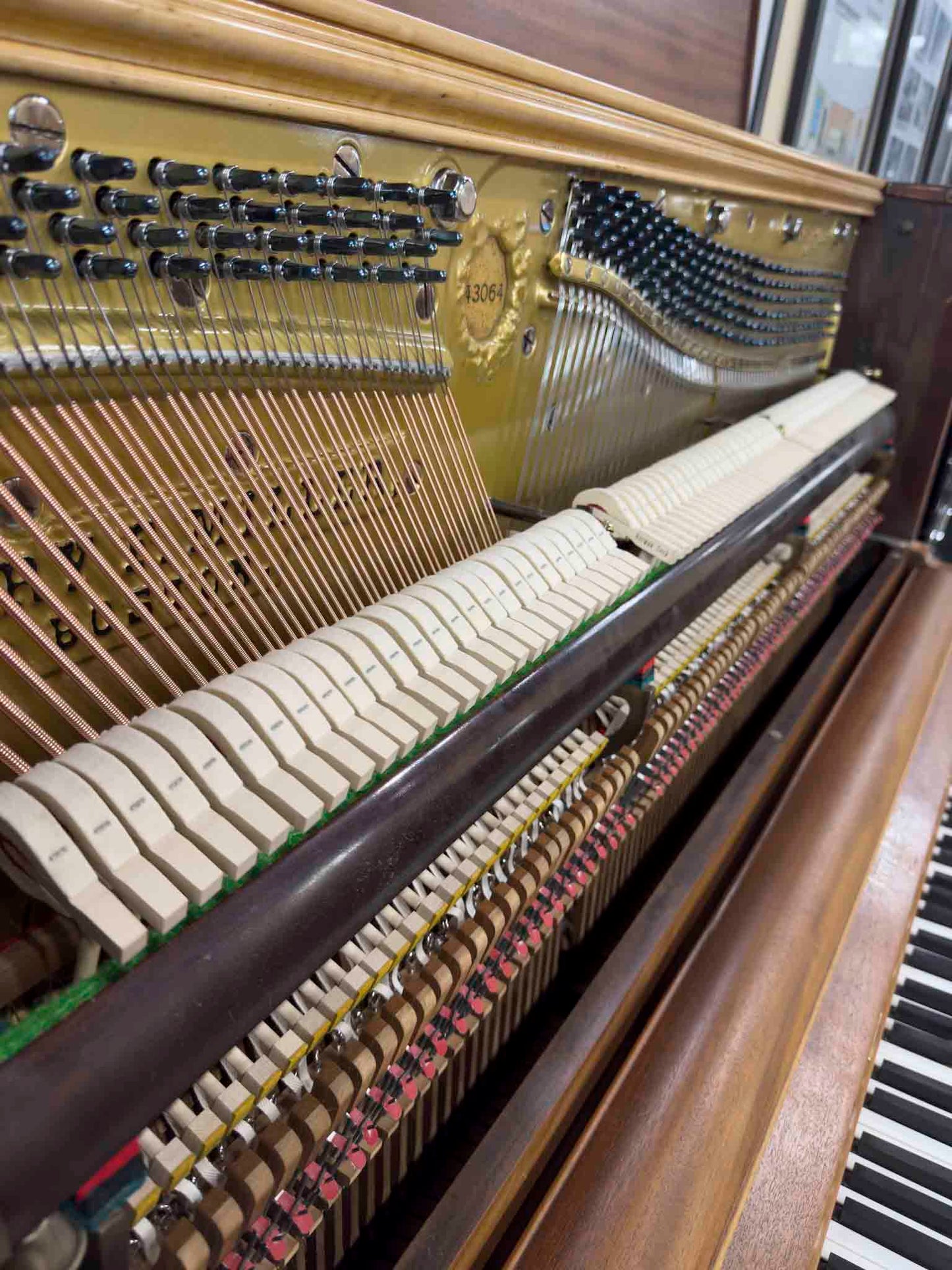CURRENT SHOP WORK 1911 Henry F. Miller 55" Wood Finish Commissioned Upright Piano
