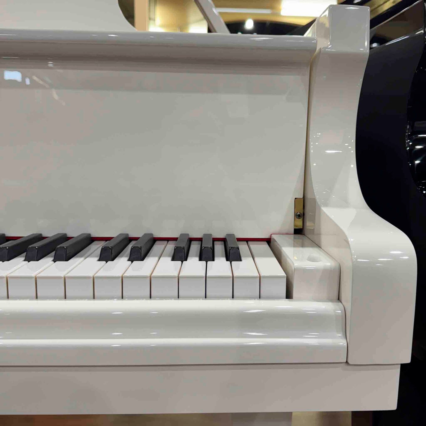 Hailun 178 5'10" Polished White Grand Piano with Self-Playing QRS System