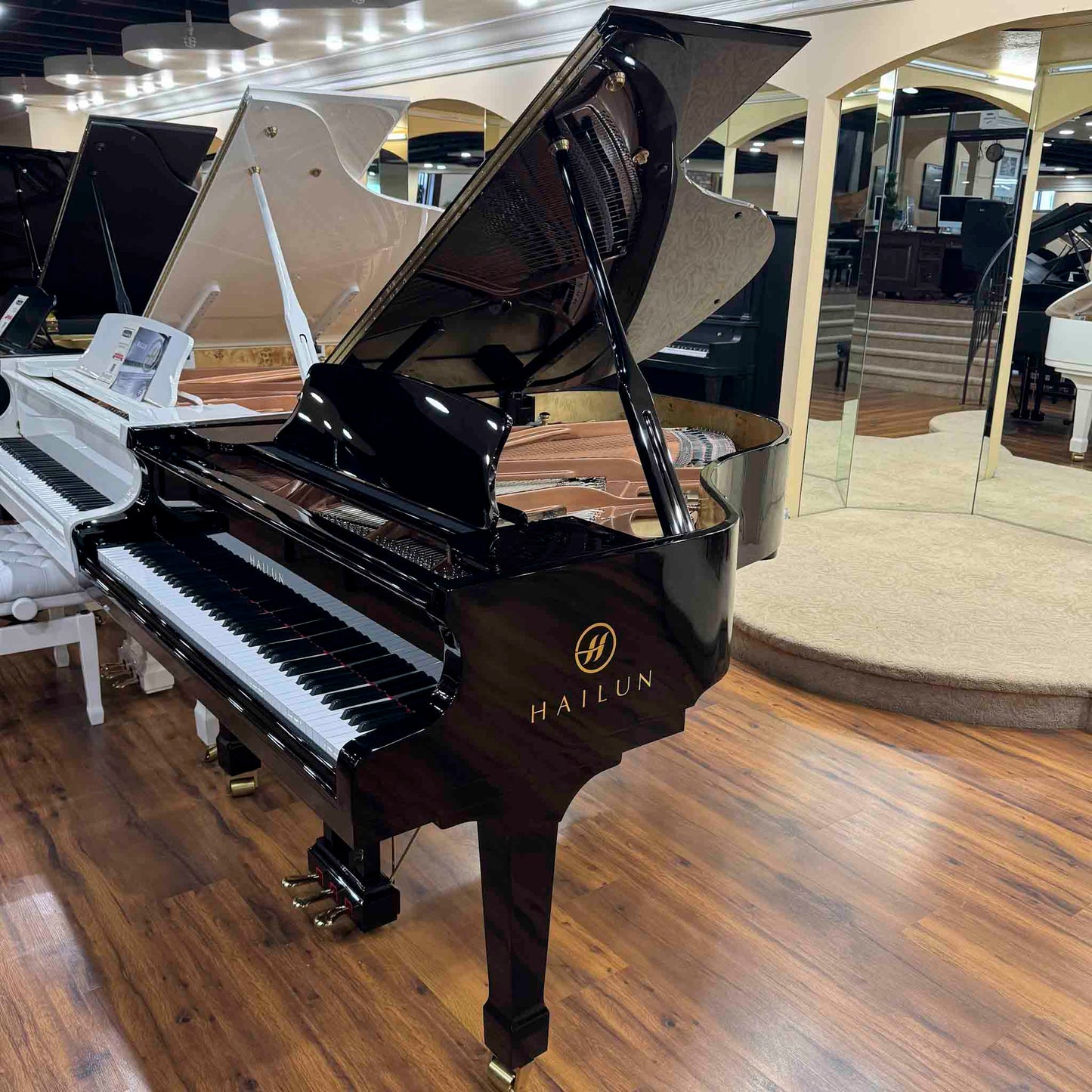 Hailun 178 5'10" Polished Black Grand Piano