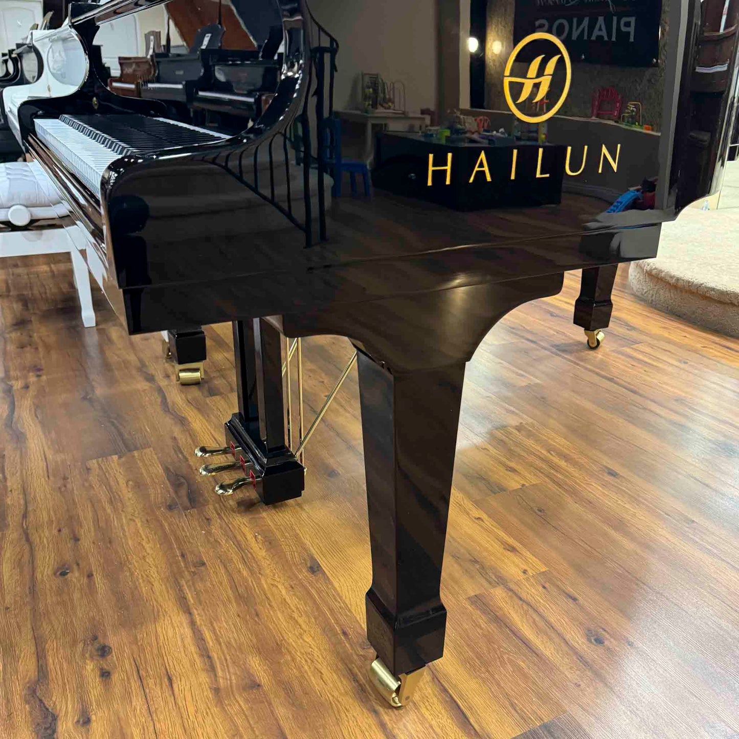 Hailun 178 5'10" Polished Black Grand Piano