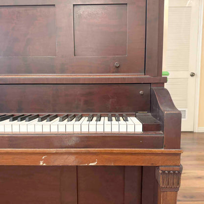 AVAILABLE TO RESTORE: CALL FOR CUSTOM PRICING - 1906 Everett 53" Wood Finish Upright Piano