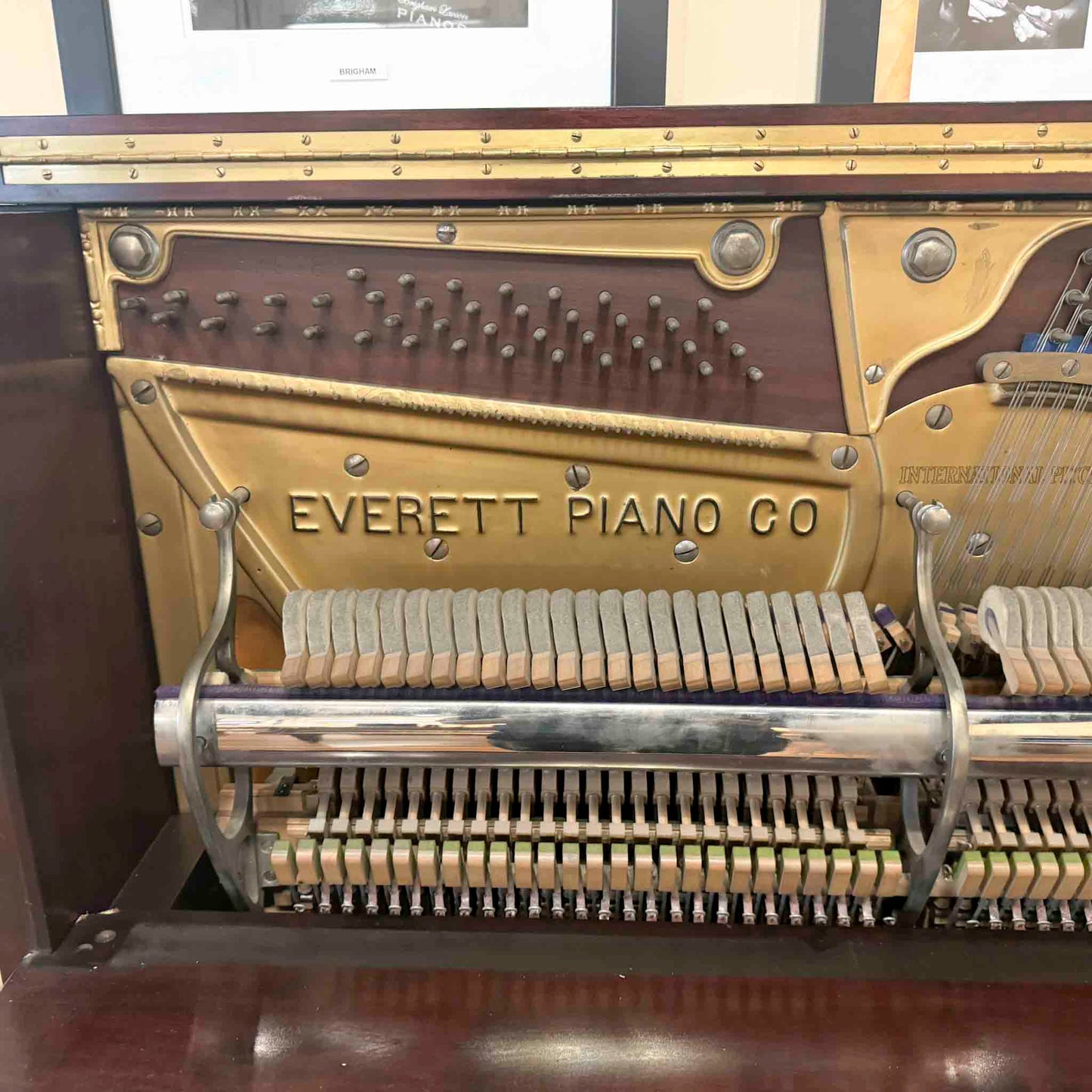 AVAILABLE TO RESTORE: CALL FOR CUSTOM PRICING - 1906 Everett 53" Wood Finish Upright Piano