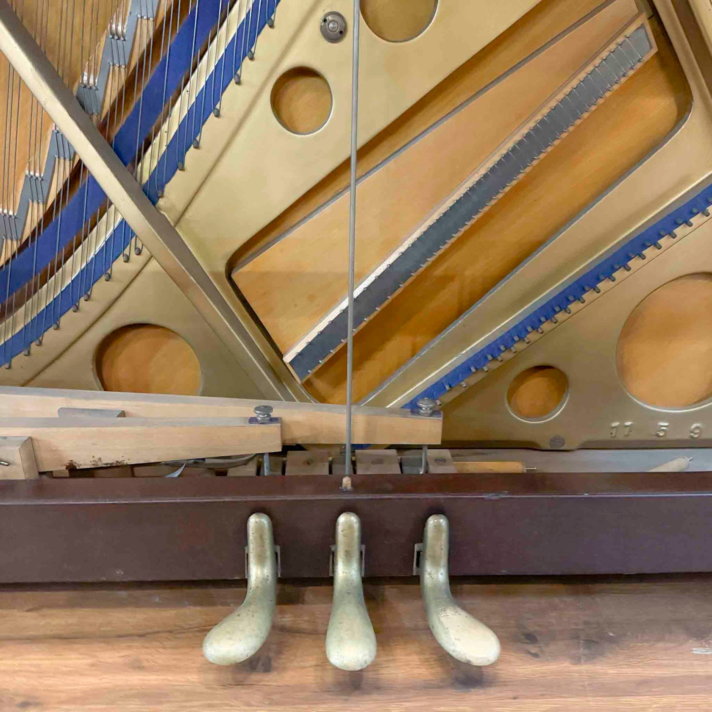 AVAILABLE TO RESTORE: CALL FOR CUSTOM PRICING - 1906 Everett 53" Wood Finish Upright Piano