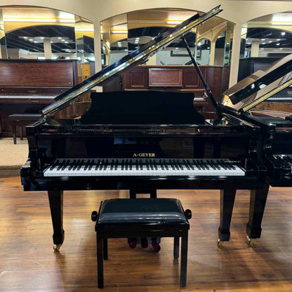 A. Geyer GG-186 6'1" Polished Black Grand Piano
