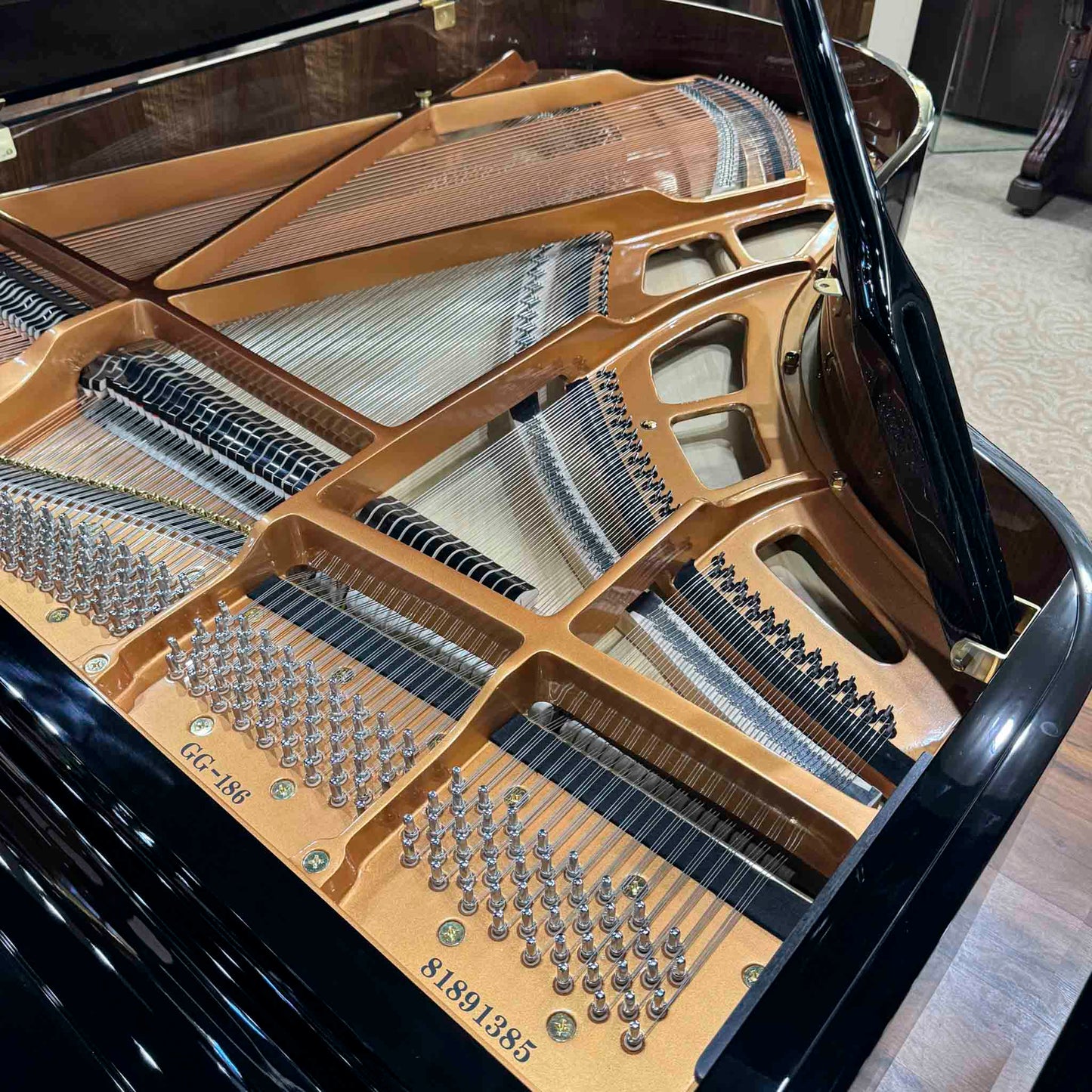 A. Geyer GG-186 6'1" Polished Black Grand Piano