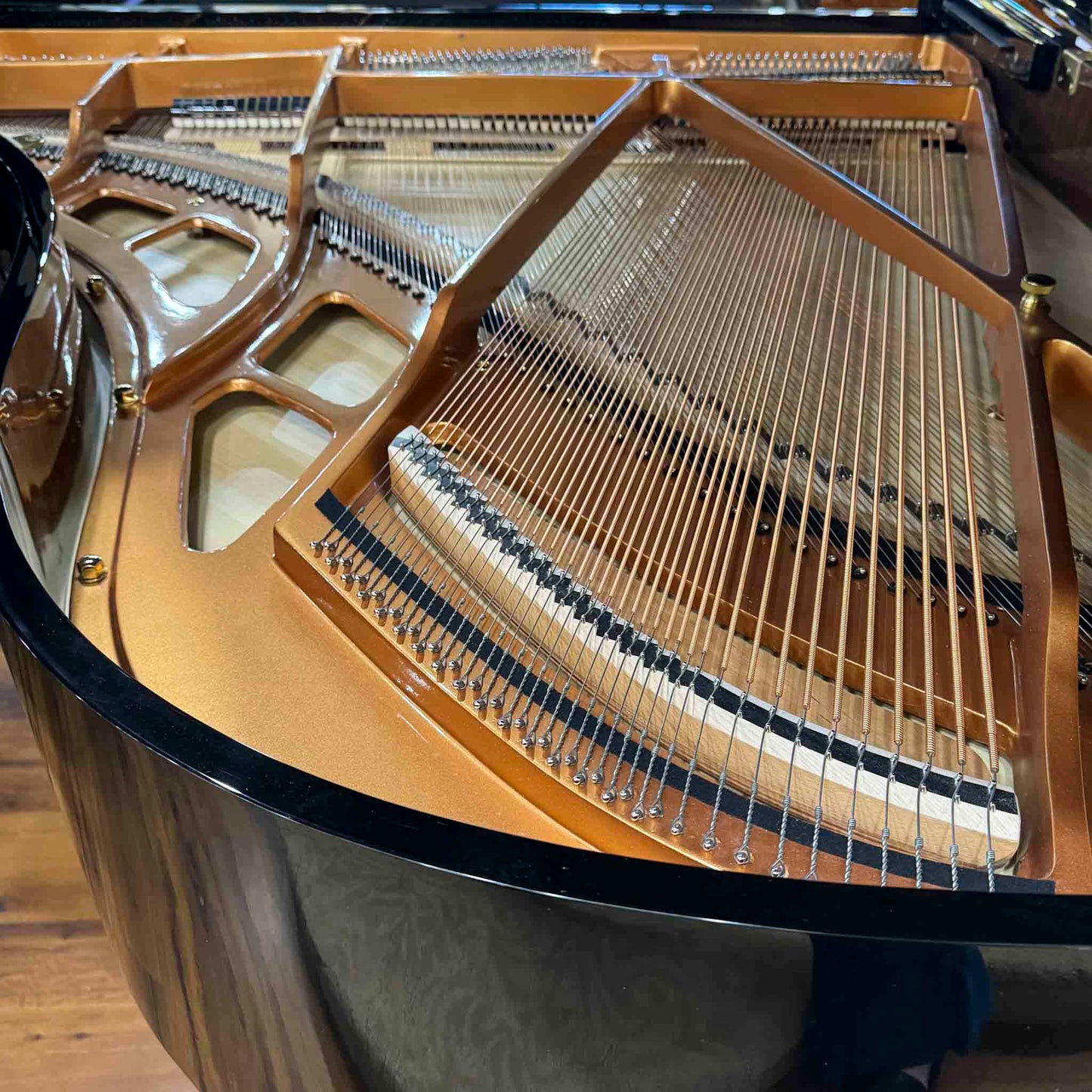 A. Geyer GG-186 6'1" Polished Black Grand Piano