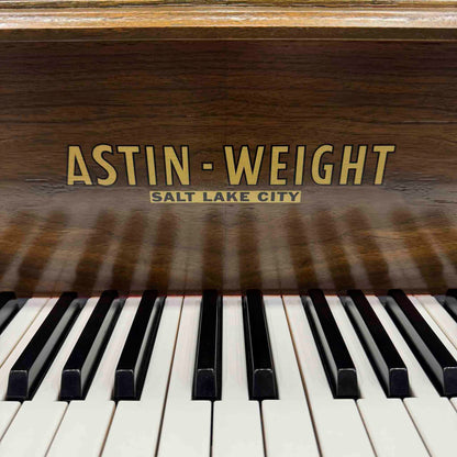 HEIRLOOM REFINISHING 1972 Astin Weight 42" Walnut Wood Finish Commissioned Console Piano