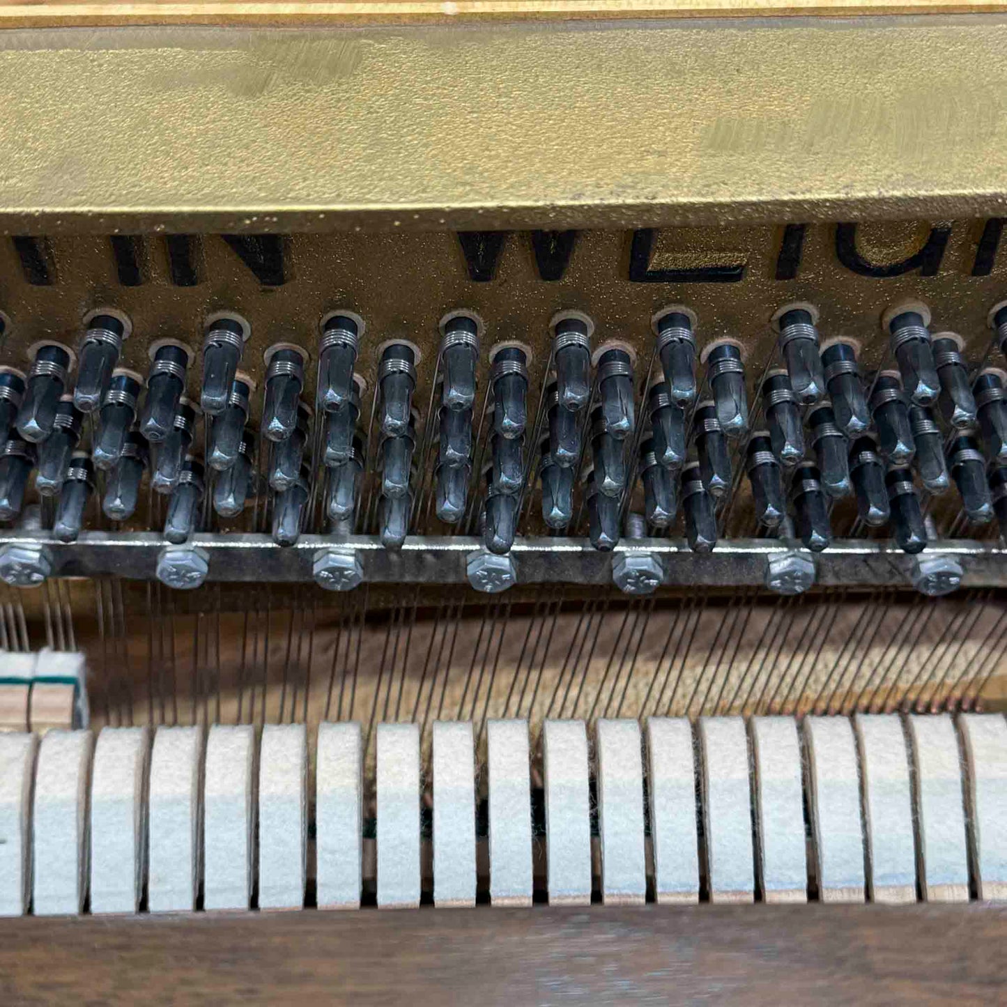 HEIRLOOM REFINISHING 1972 Astin Weight 42" Walnut Wood Finish Commissioned Console Piano