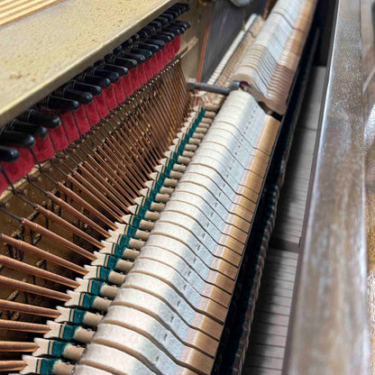 HEIRLOOM REFINISHING 1972 Astin Weight 42" Walnut Wood Finish Commissioned Console Piano