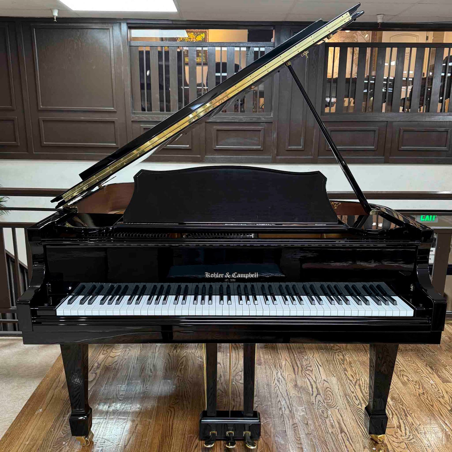 2008 Kohler & Campbell 5'2" Polished Black Baby Grand Piano