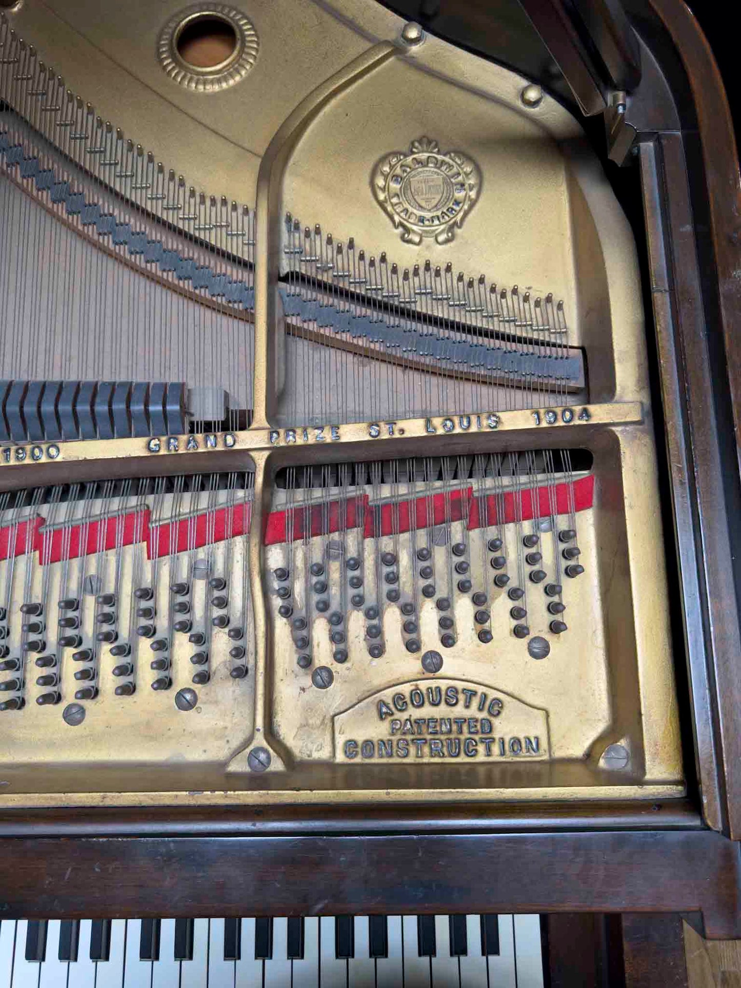 AVAILABLE TO RESTORE: CALL FOR CUSTOM PRICING - 1920 Baldwin Grand 5'9" Wood Finish Grand Piano