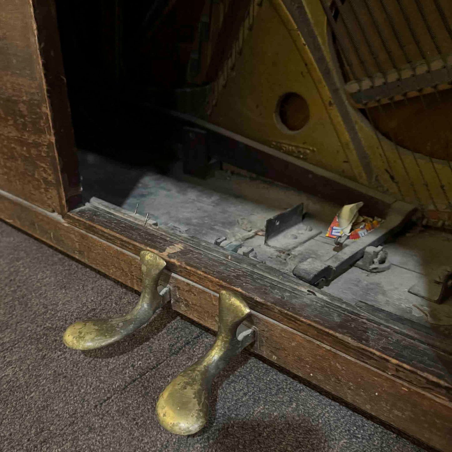 CURRENT SHOP WORK 1920 Kranich & Bach Wood Finish Commissioned Upright Piano