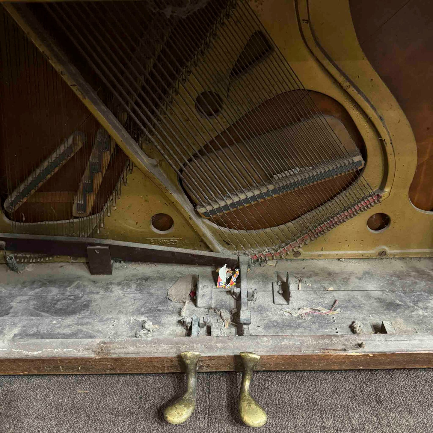 CURRENT SHOP WORK 1920 Kranich & Bach Wood Finish Commissioned Upright Piano