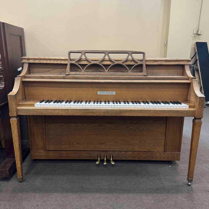 SOLD 1982 Astin Weight 42" Oak Console Piano