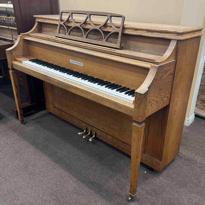 SOLD 1982 Astin Weight 42" Oak Console Piano
