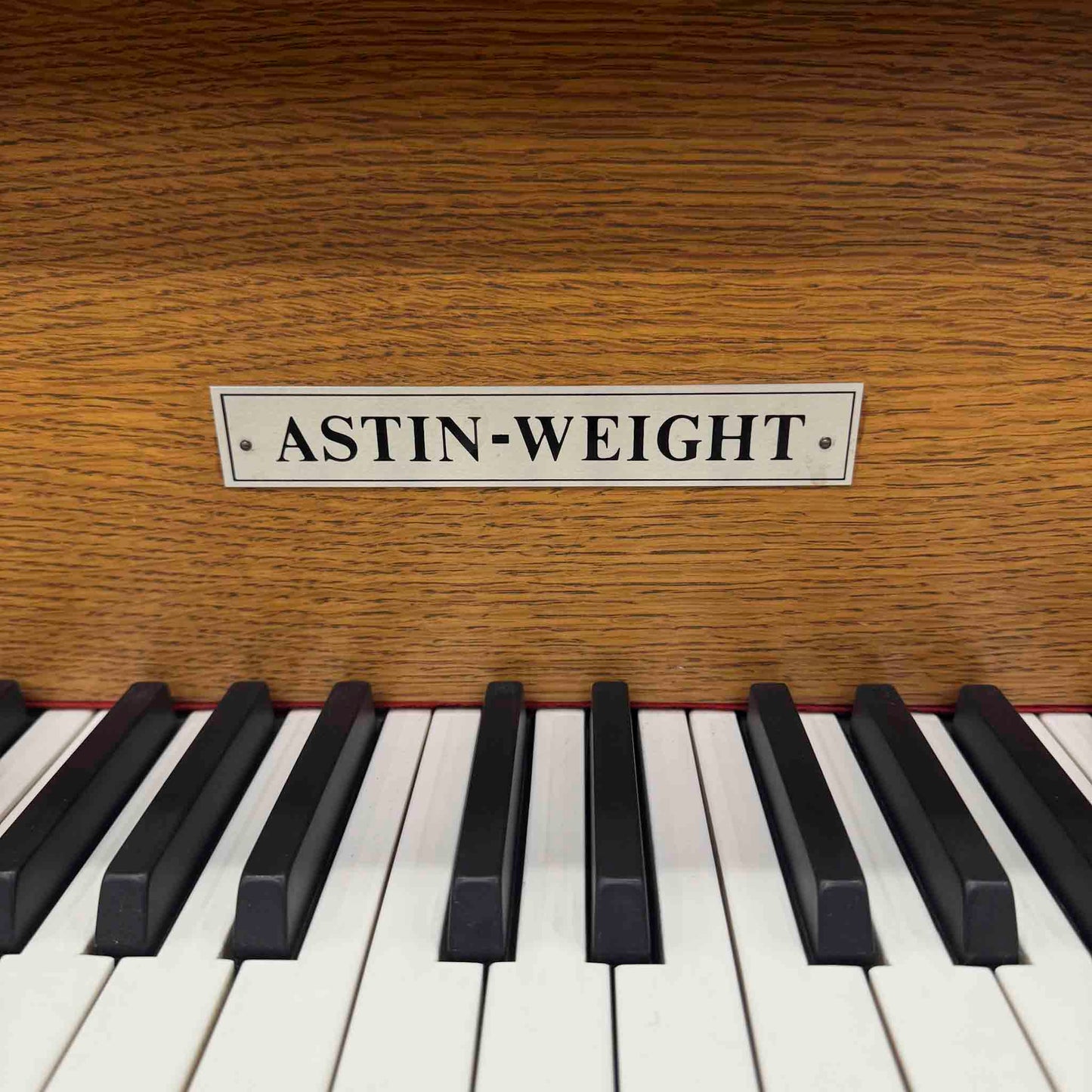 SOLD 1982 Astin Weight 42" Oak Console Piano