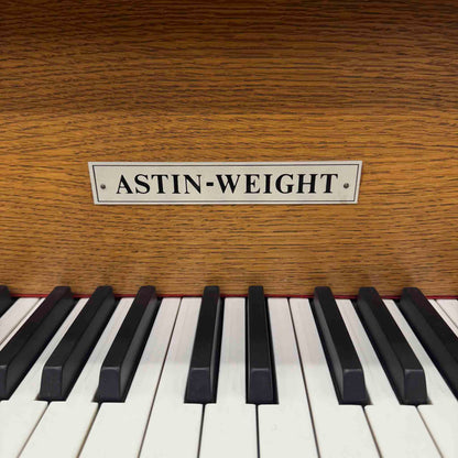 SOLD 1982 Astin Weight 42" Oak Console Piano