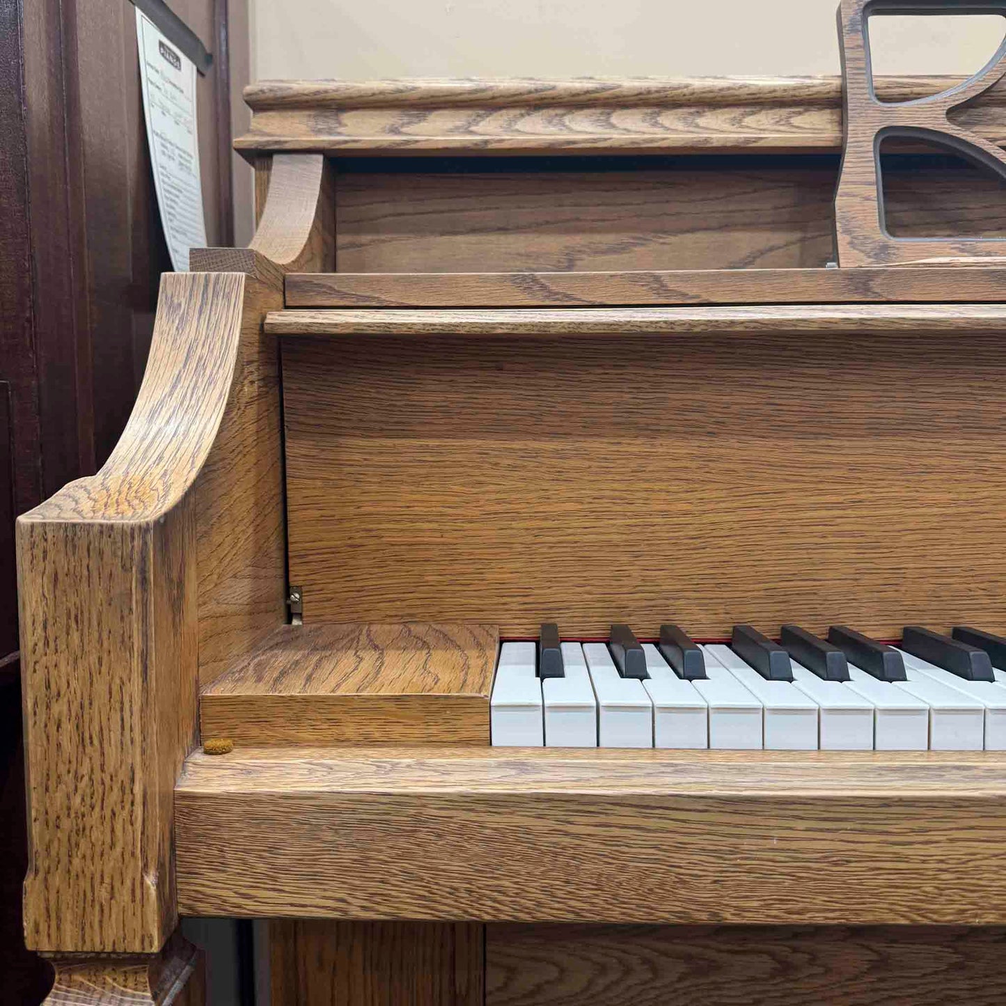SOLD 1982 Astin Weight 42" Oak Console Piano