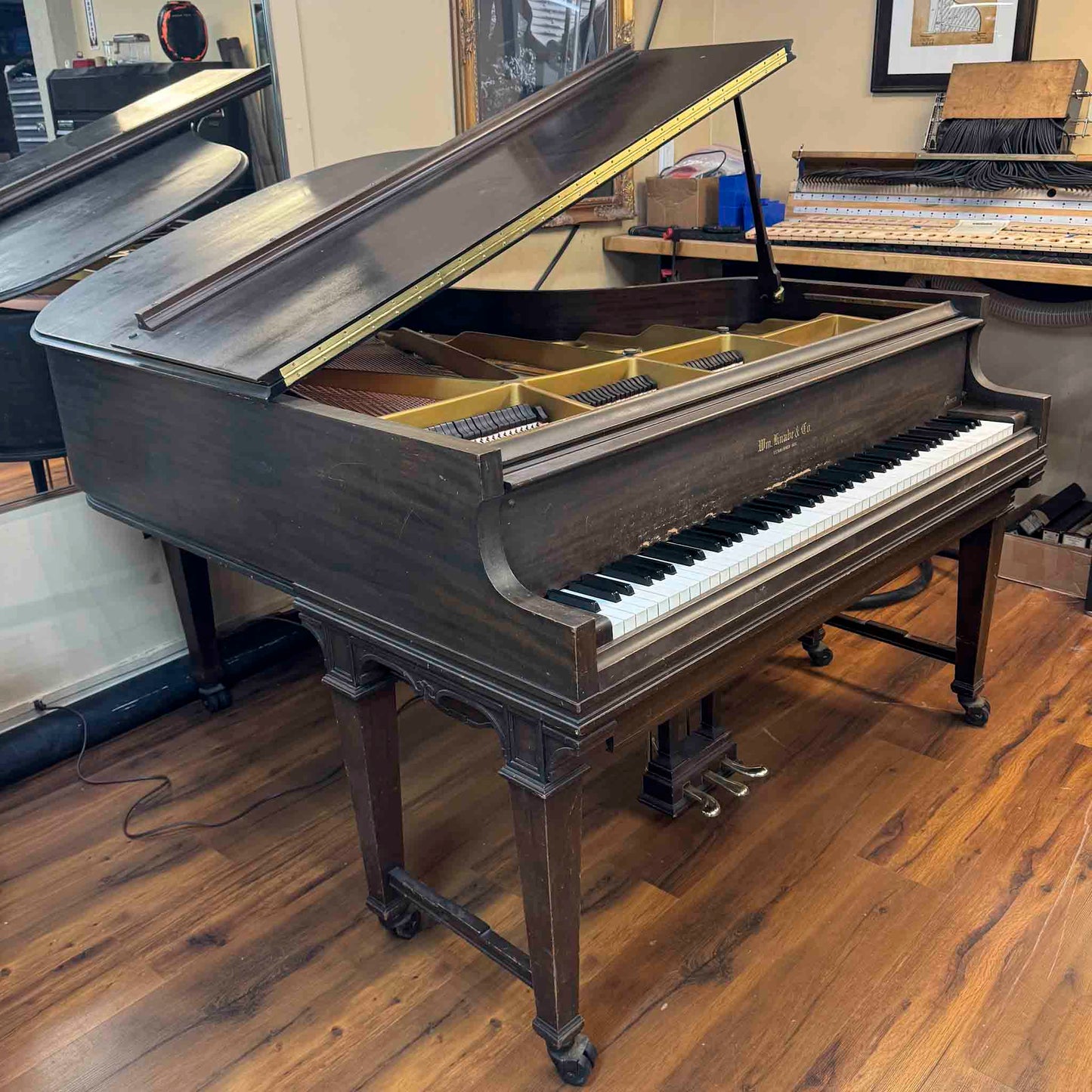 HEIRLOOM RESTORATION 1935 Knabe 5'4" Wood Finish Commissioned Player Grand Piano
