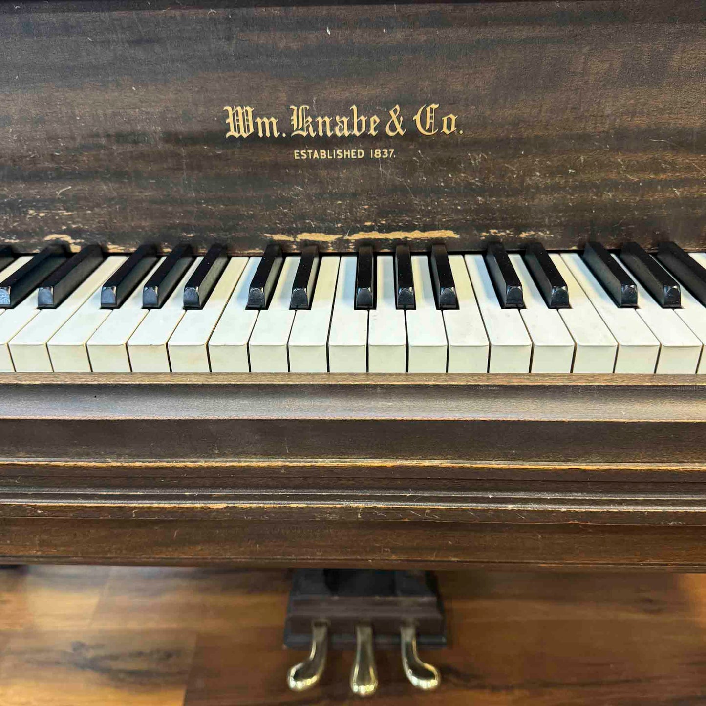 HEIRLOOM RESTORATION 1935 Knabe 5'4" Wood Finish Commissioned Player Grand Piano