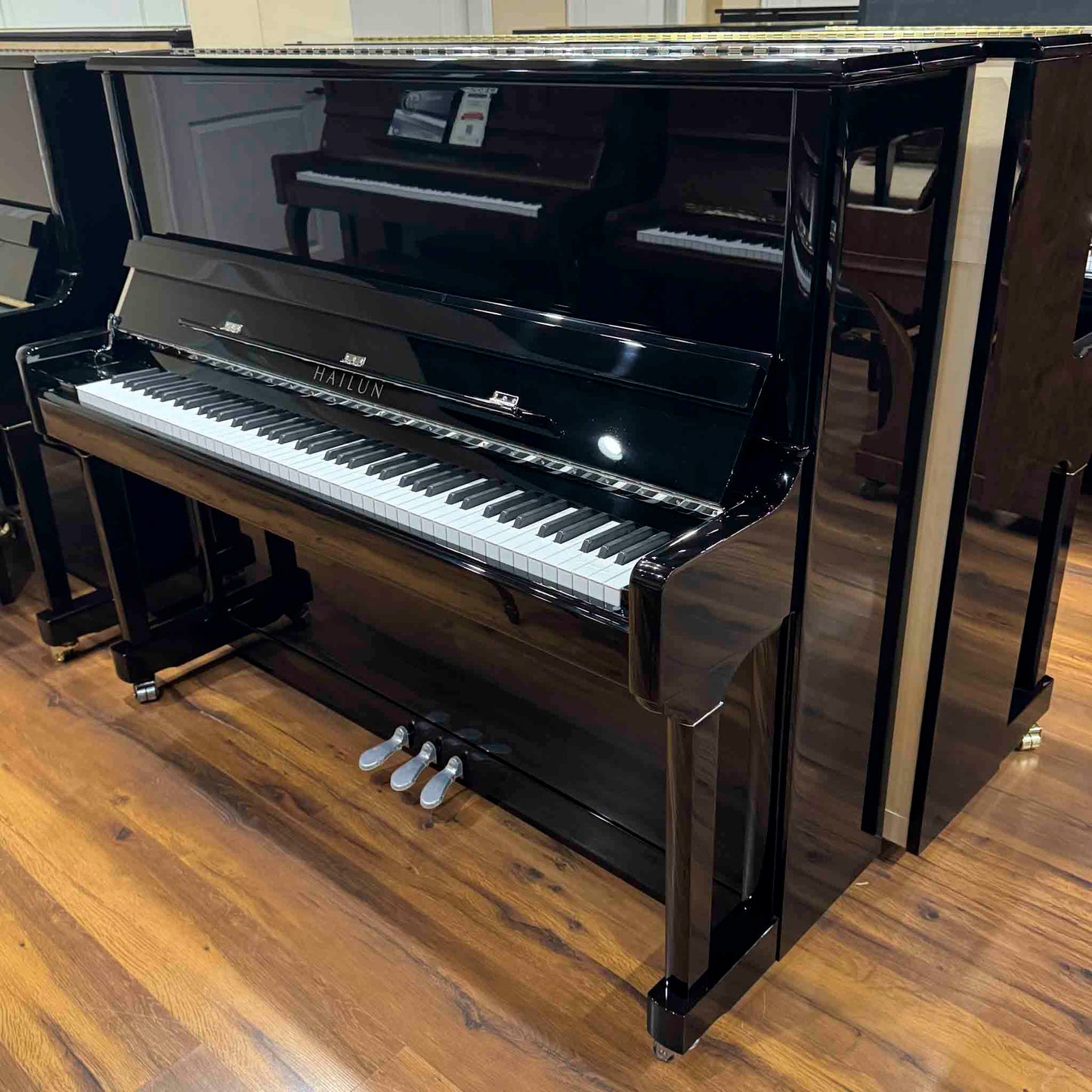 SOLD Hailun 5P 50" Polished Black Upright Piano