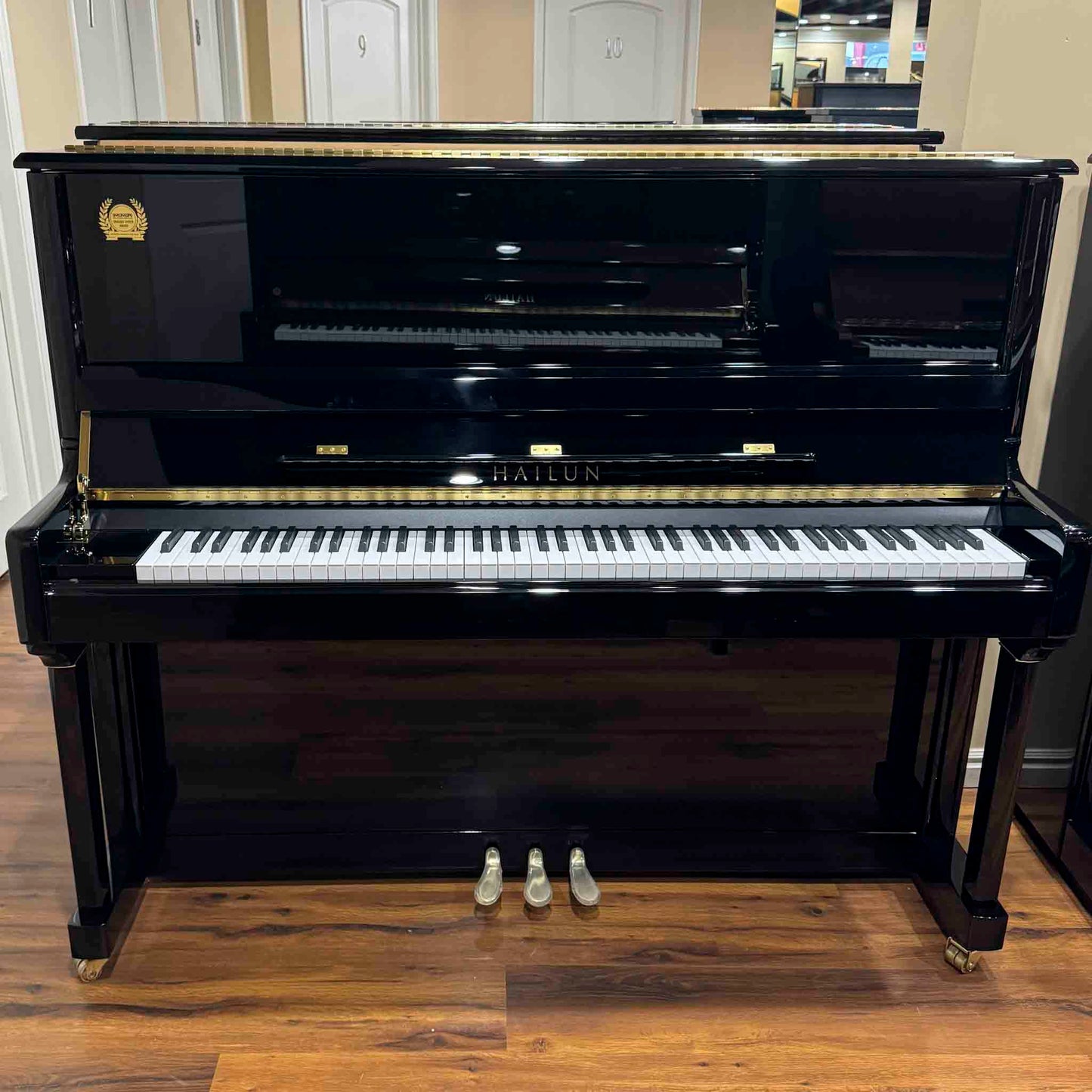 SOLD Hailun 5P 50" Polished Black Upright Piano