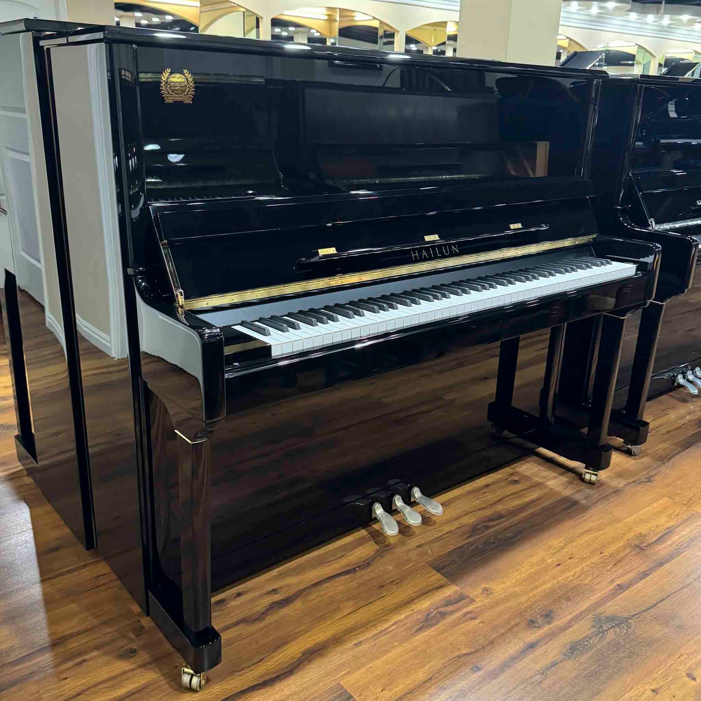 SOLD Hailun 5P 50" Polished Black Upright Piano