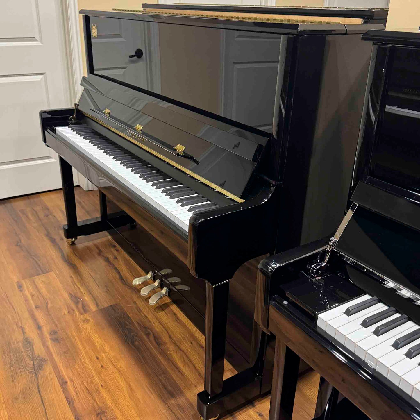 SOLD Hailun 5P 50" Polished Black Upright Piano