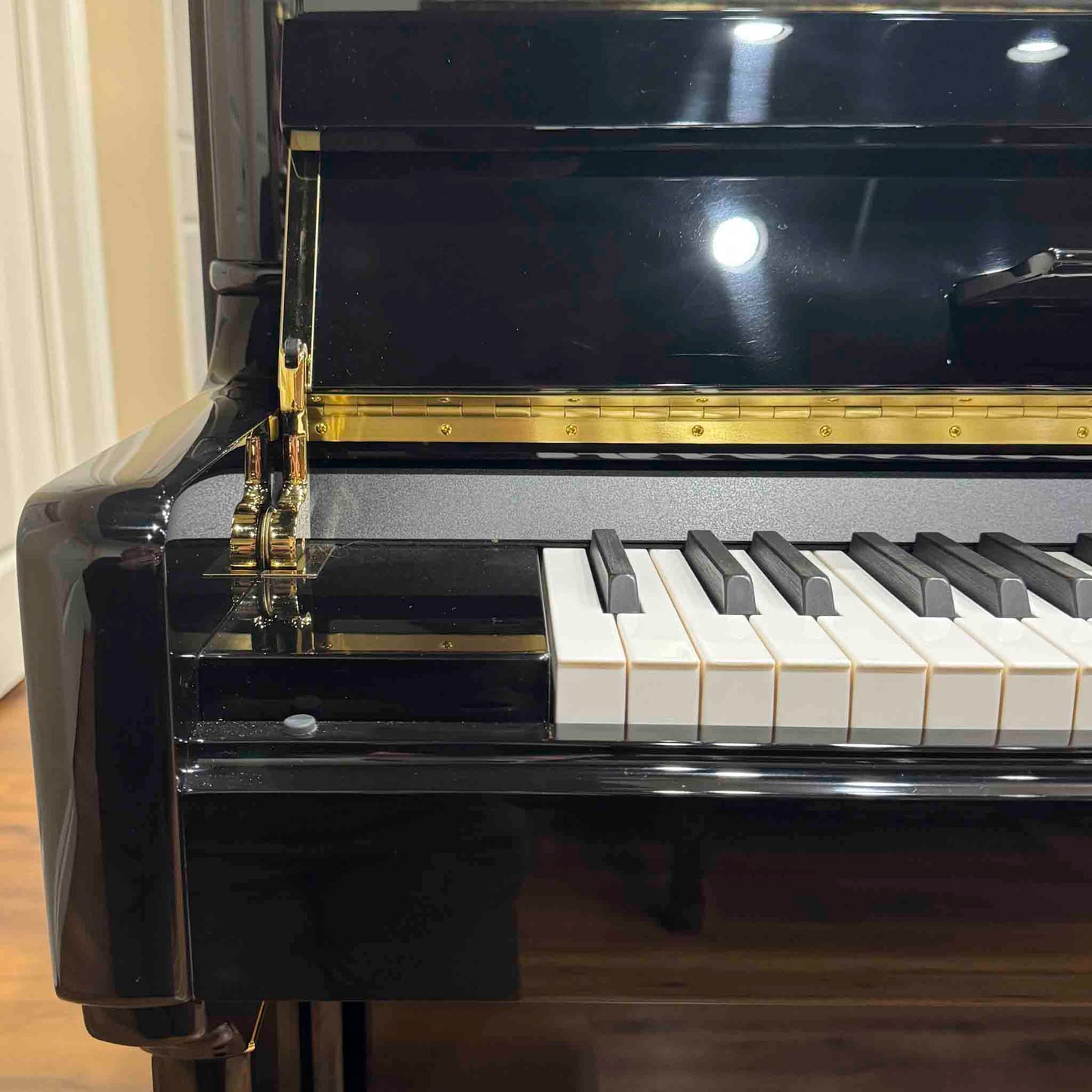 SOLD Hailun 5P 50" Polished Black Upright Piano