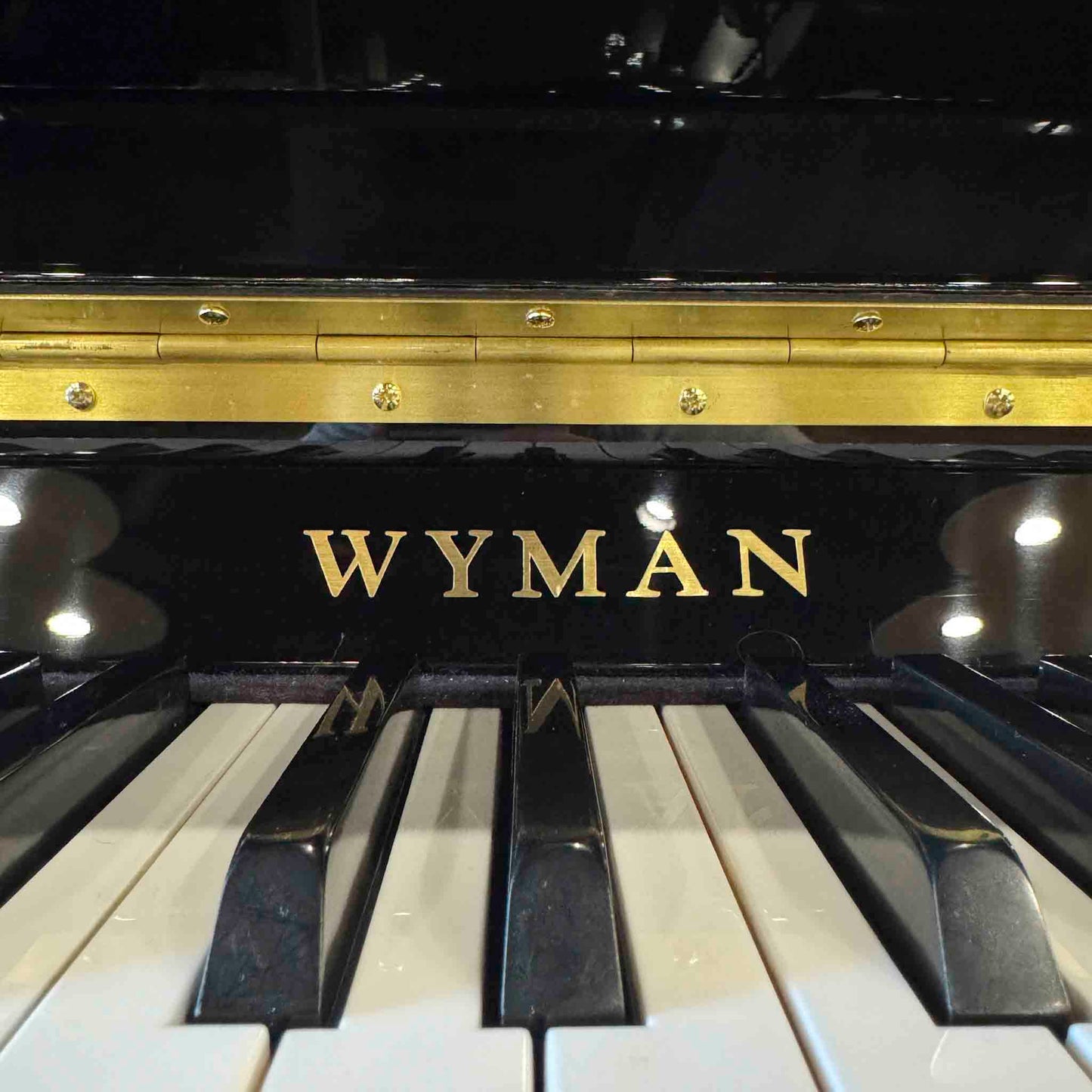 2006 Wyman WV120 47" Polished Black Studio Piano