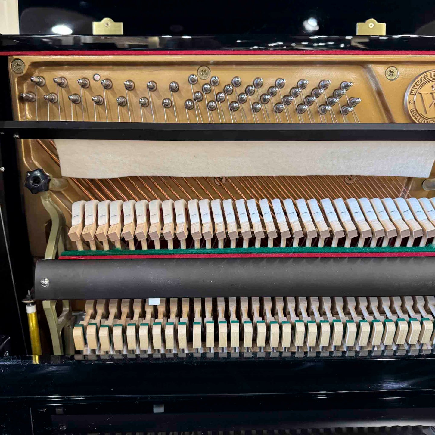 2006 Wyman WV120 47" Polished Black Studio Piano