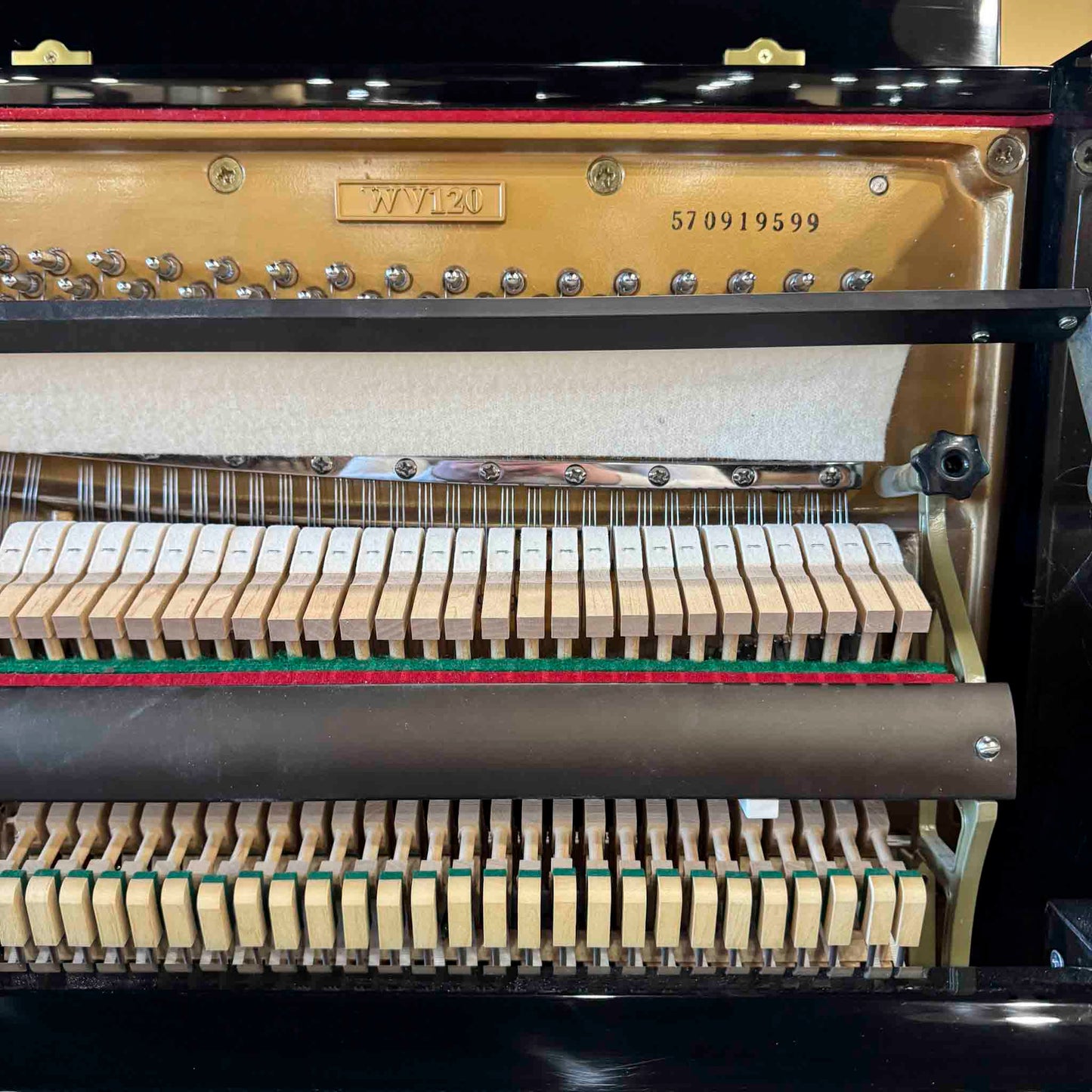 2006 Wyman WV120 47" Polished Black Studio Piano