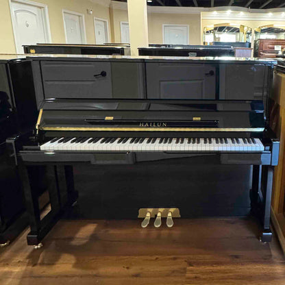 SOLD Hailun 121 48" Polished Black Upright Piano