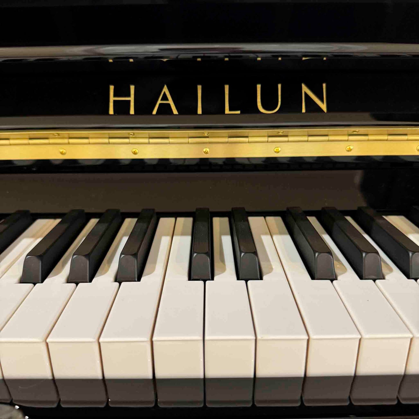 SOLD Hailun 121 48" Polished Black Upright Piano