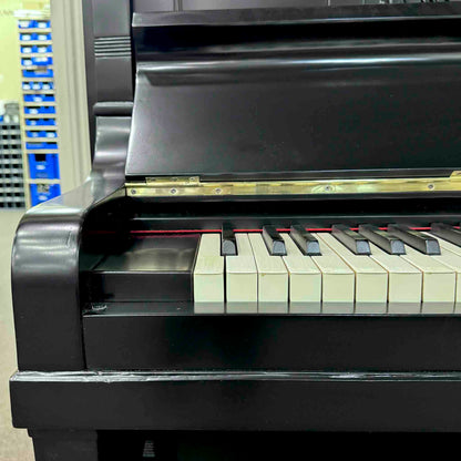 HEIRLOOM RESTORATION 1909 Friedrich Prein 51.5" Polished Black Commissioned Upright Piano