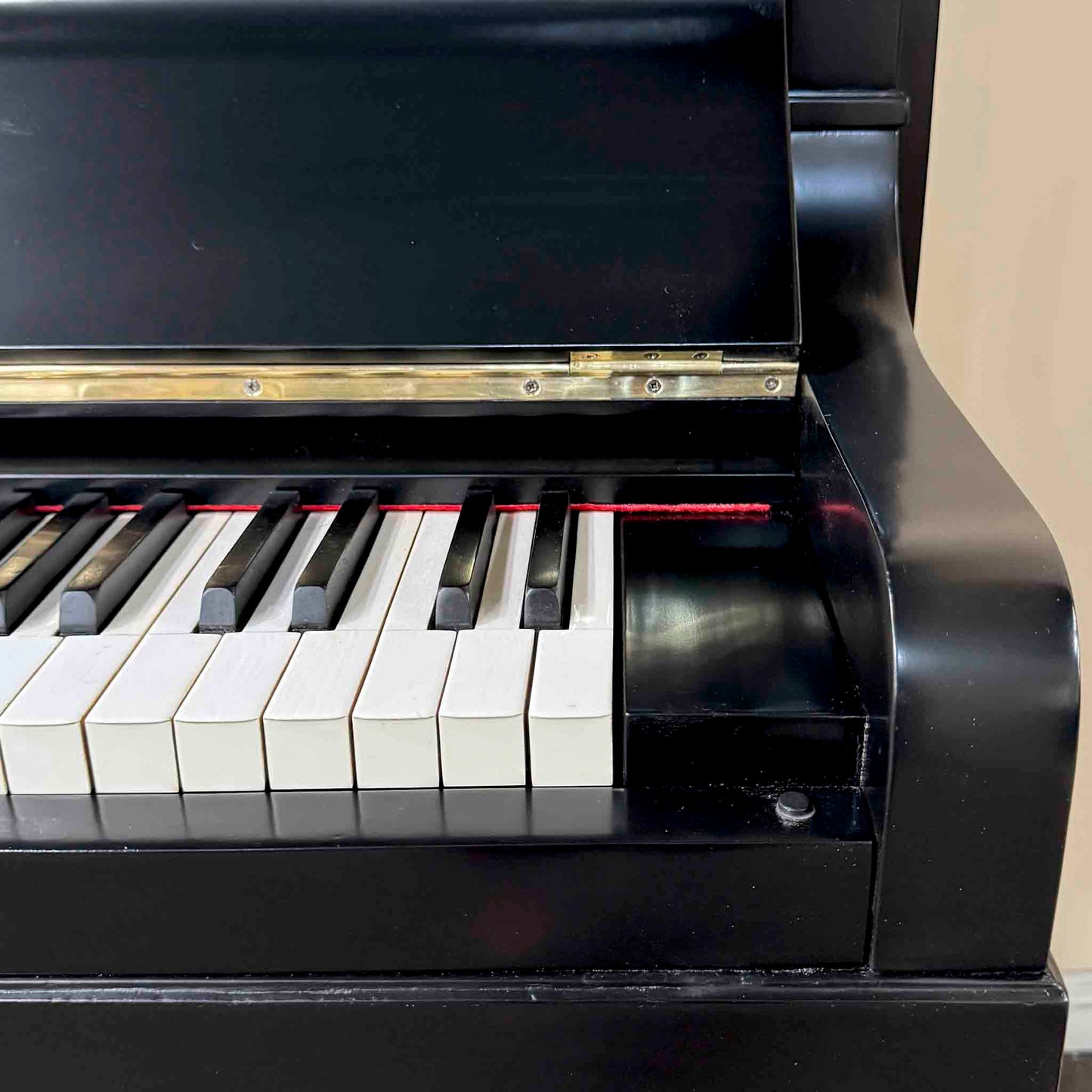 HEIRLOOM RESTORATION 1909 Friedrich Prein 51.5" Polished Black Commissioned Upright Piano