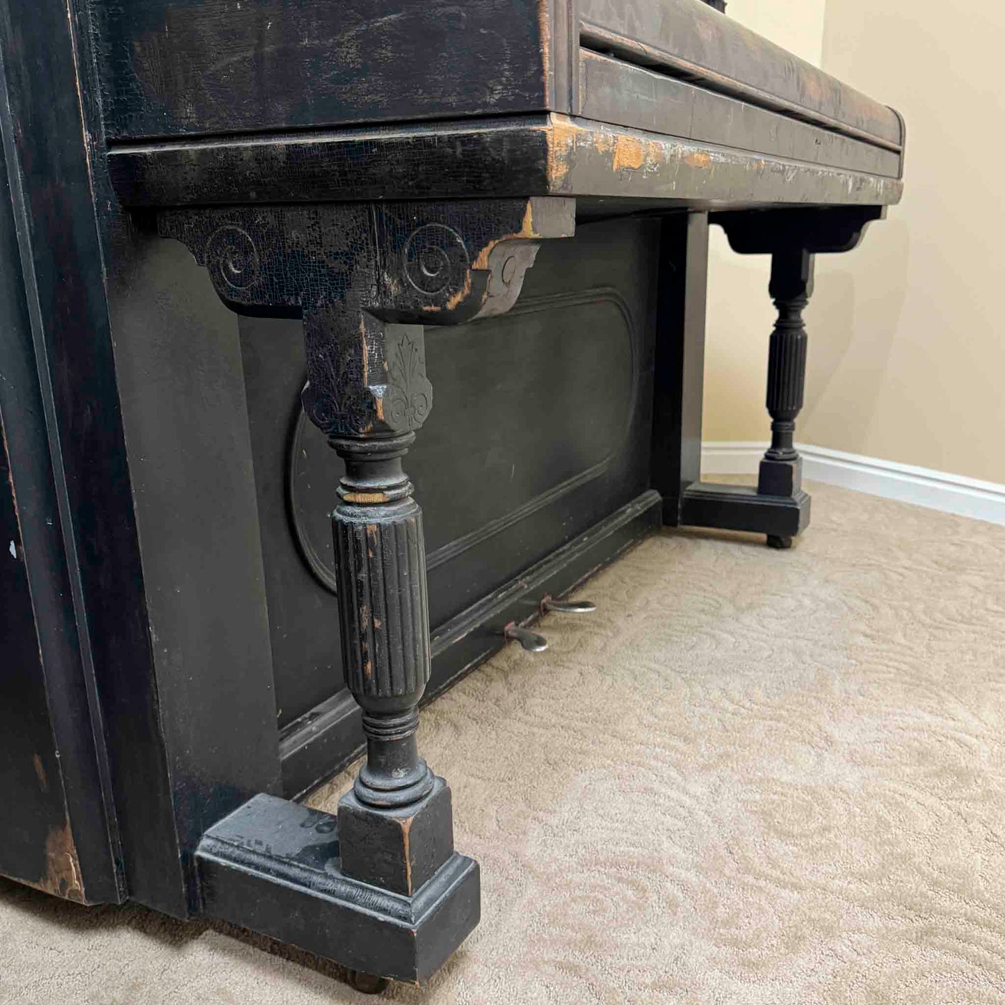AVAILABLE TO RESTORE: CALL FOR CUSTOM PRICING - 1893 Steinway & Sons 54" Black Upright Piano