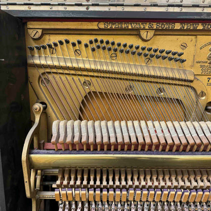 AVAILABLE TO RESTORE: CALL FOR CUSTOM PRICING - 1893 Steinway & Sons 54" Black Upright Piano