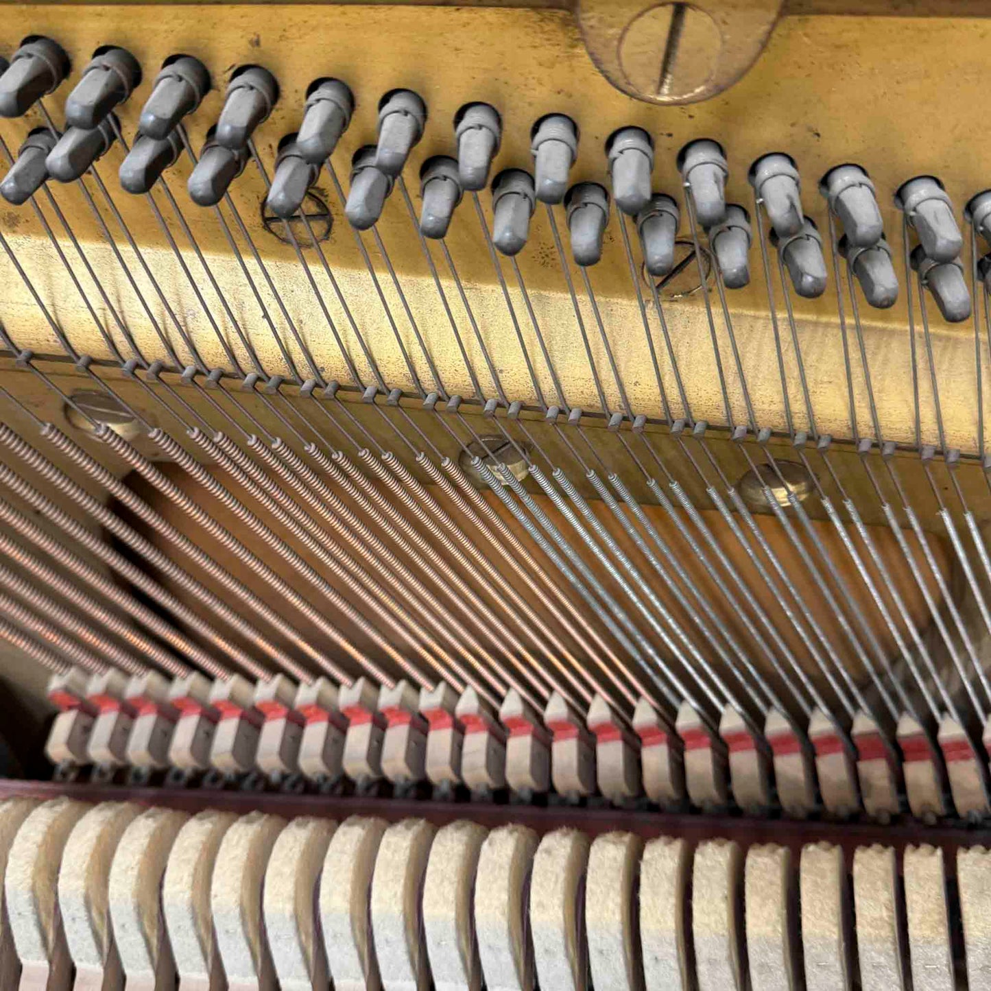 AVAILABLE TO RESTORE: CALL FOR CUSTOM PRICING - 1893 Steinway & Sons 54" Black Upright Piano