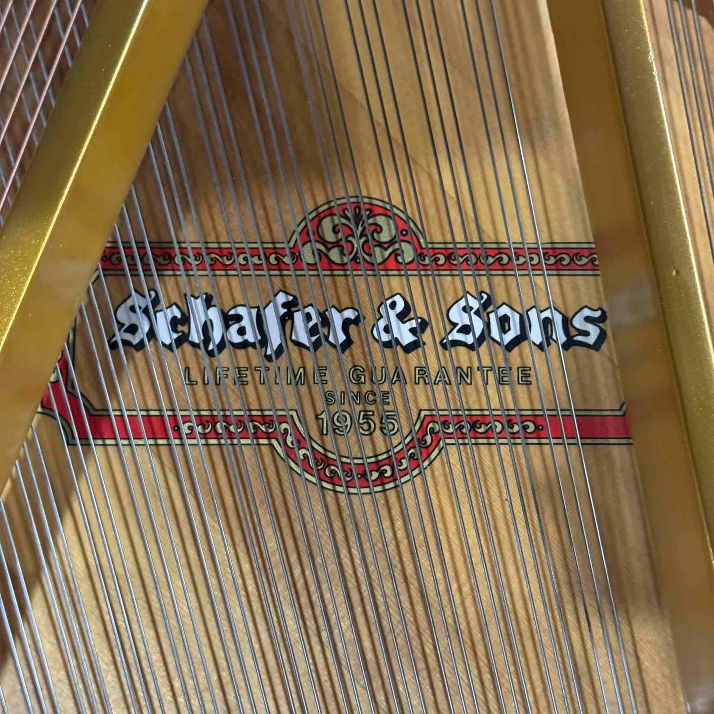 1989 Schafer & Sons SS-51 5'1" Polished Black Baby Grand Piano